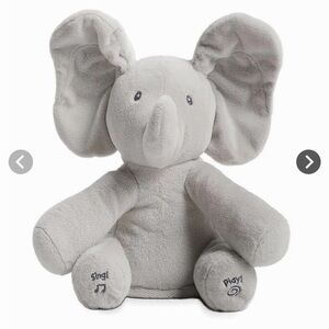 Peek a Boo Gray Elephant Plush Toy